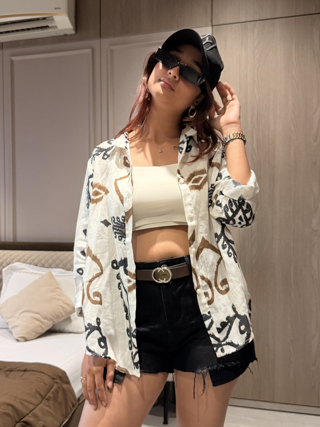 Printed Linen Shirt