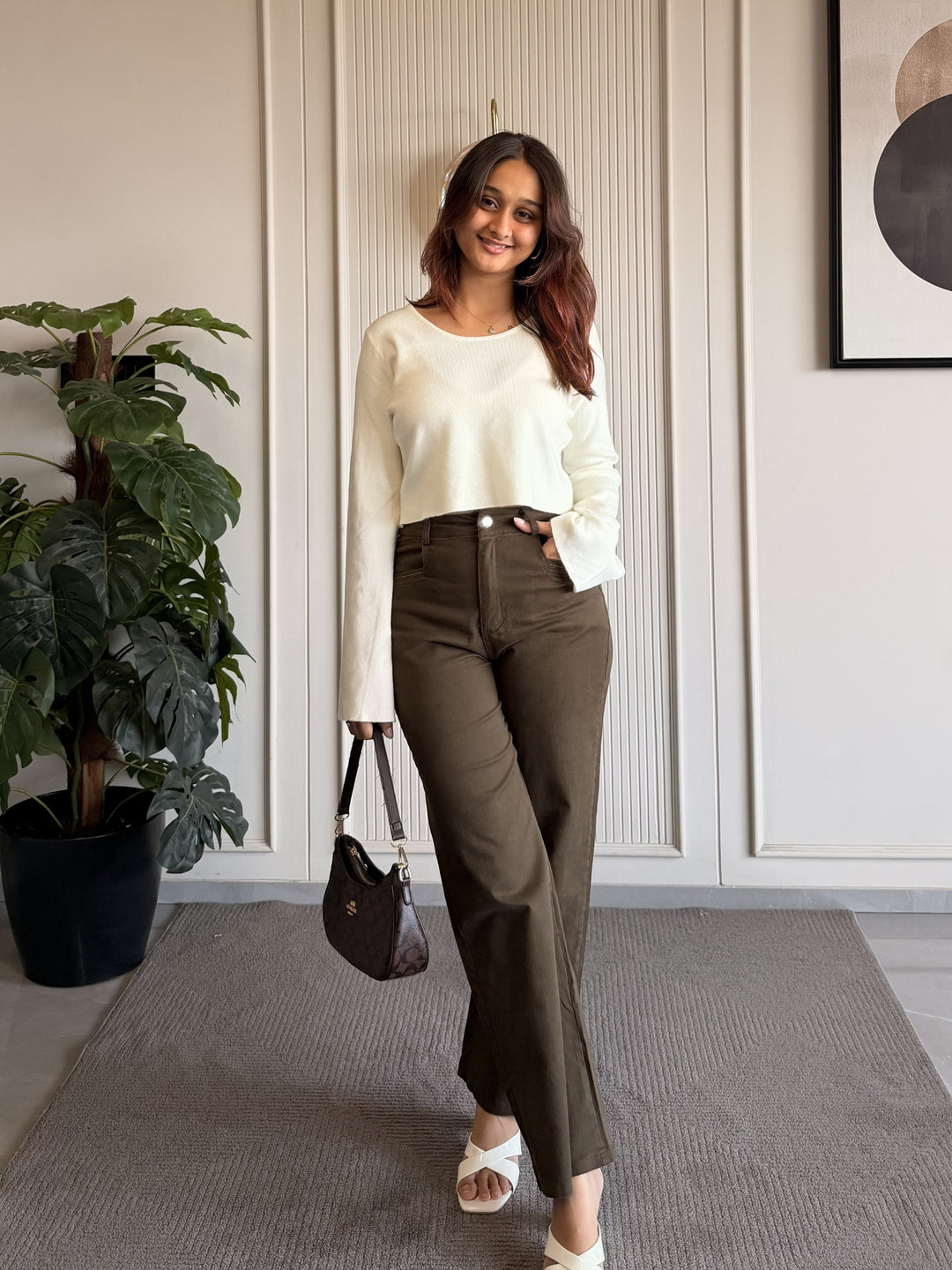 White Bell Crop Top