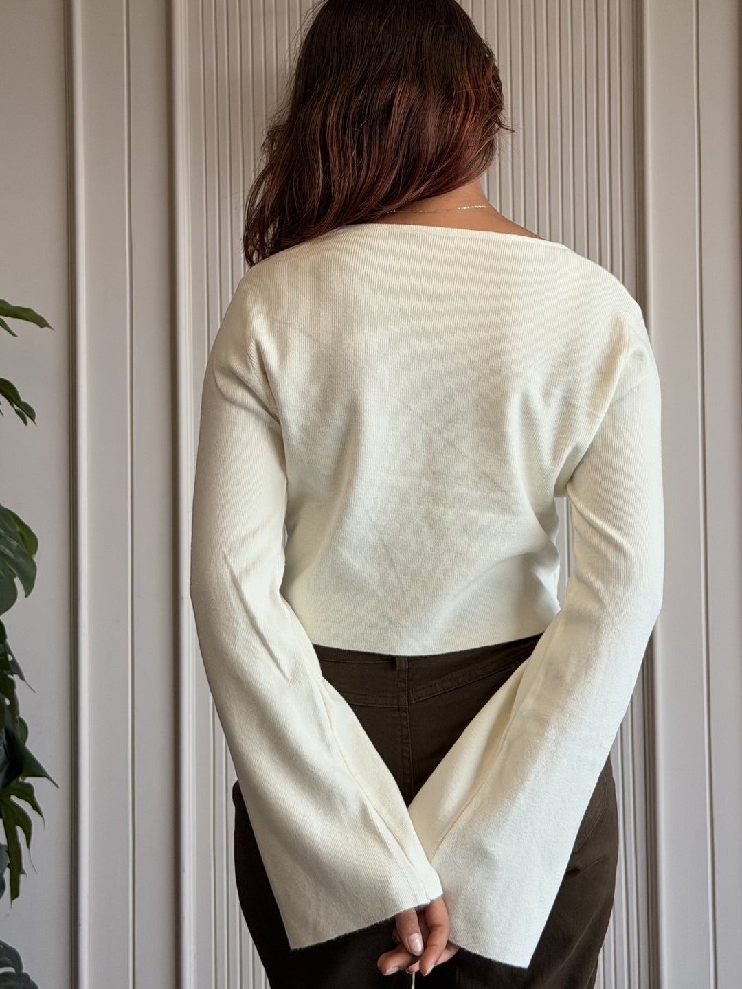 White Bell Crop Top