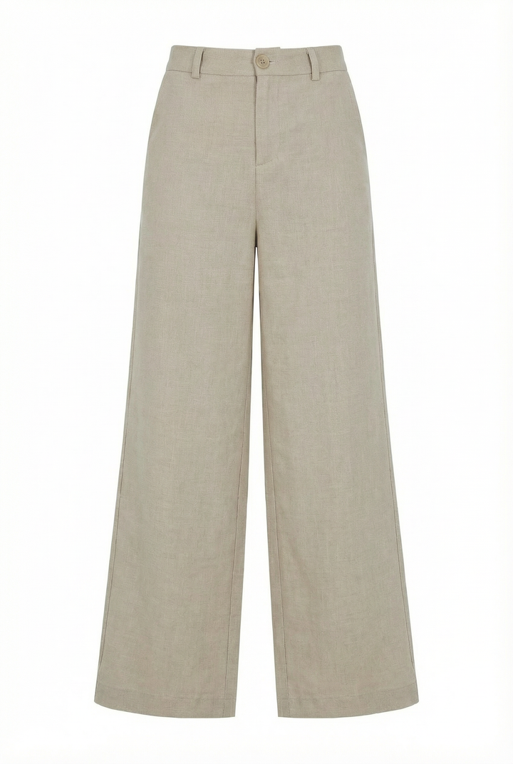 Women’s Light Gray Linen Pant