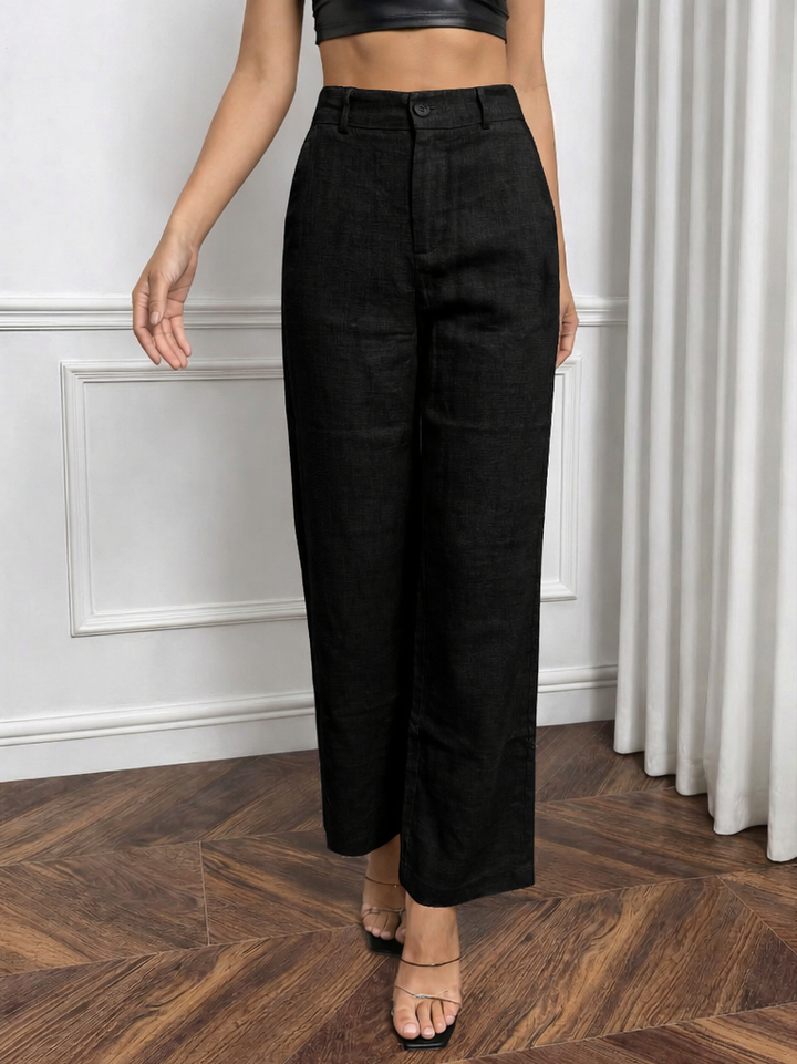 Women’s Black Linen Pant