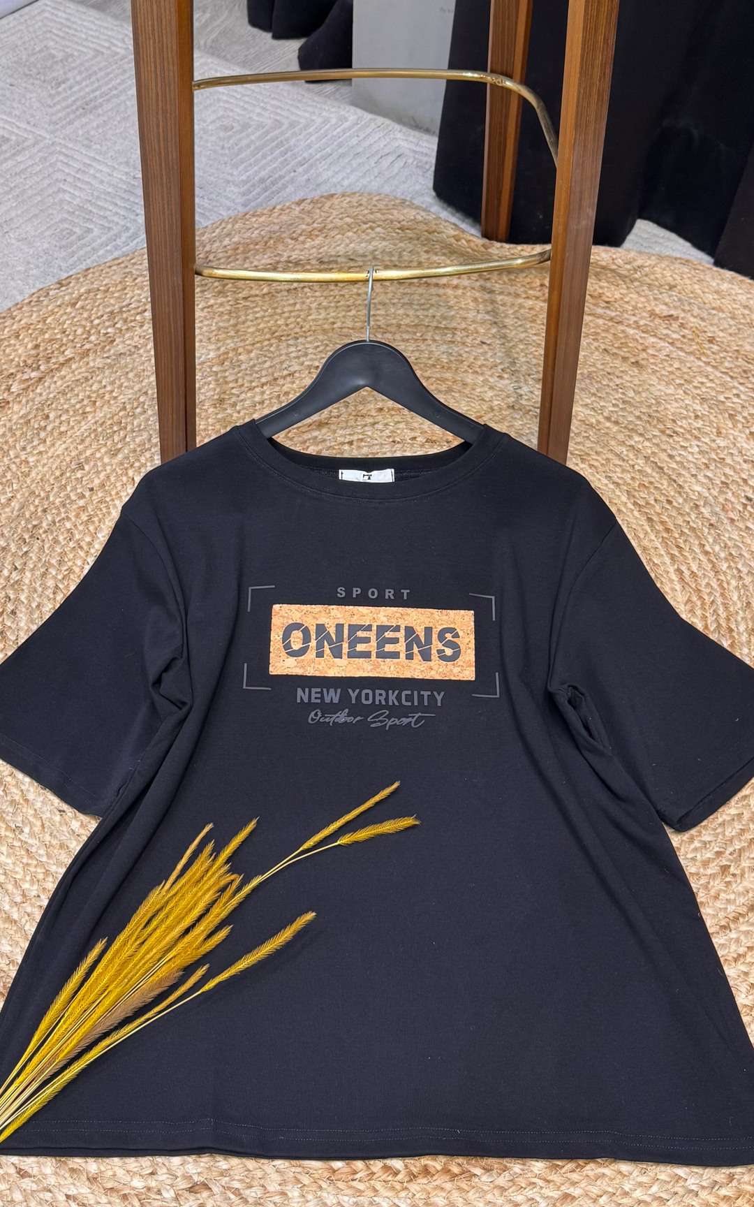 Women’s Typographic Print T-Shirt (ONEENS)