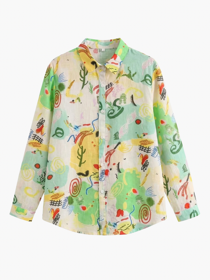 Printed Linen Shirt