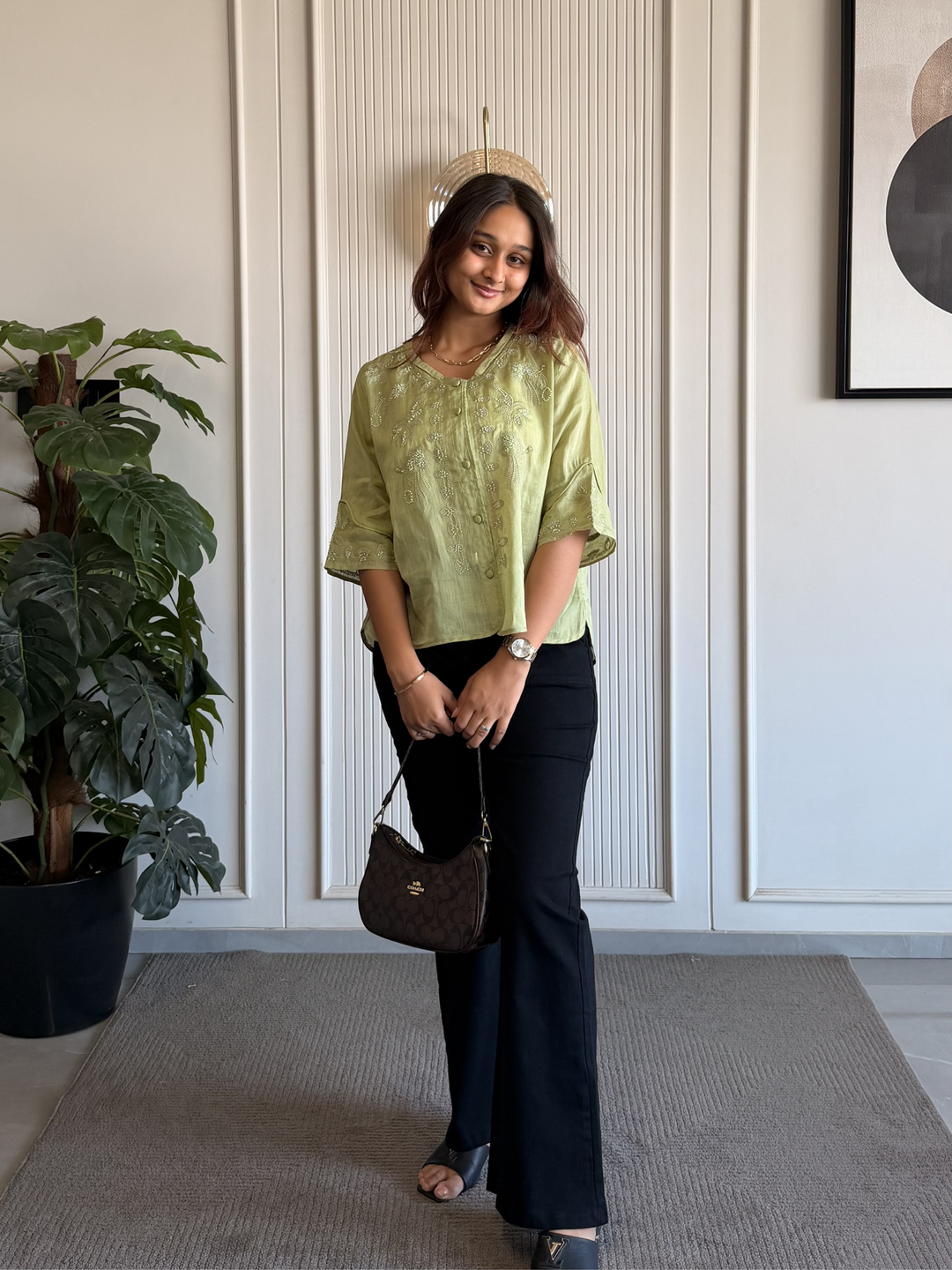 Linen Embroidered Shirt