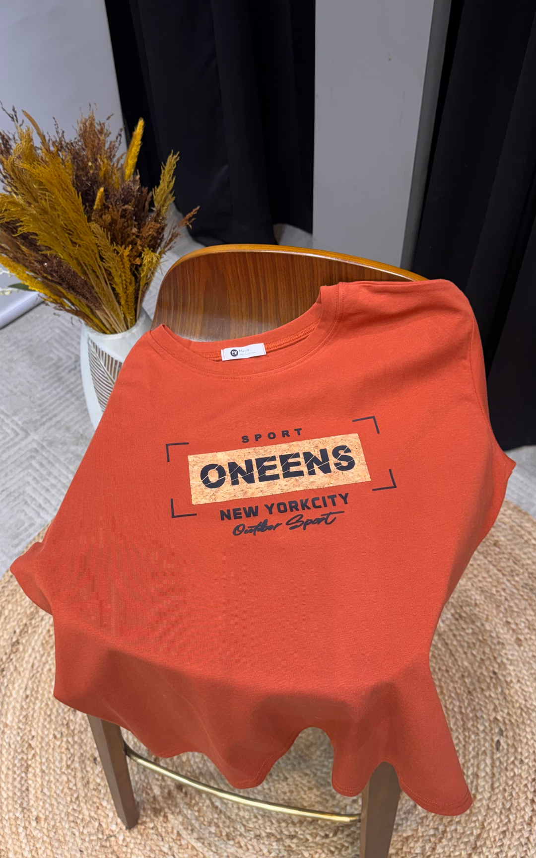 Women’s Typographic Print T-Shirt (ONEENS)