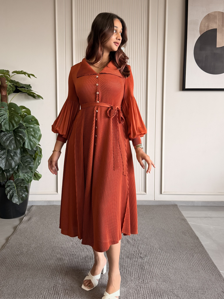 Bamboo Bright Orange Dress