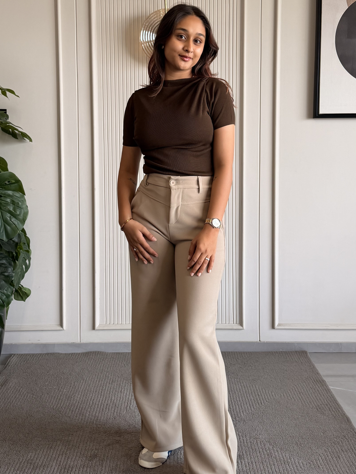 Boat Neck Body Hugging Top