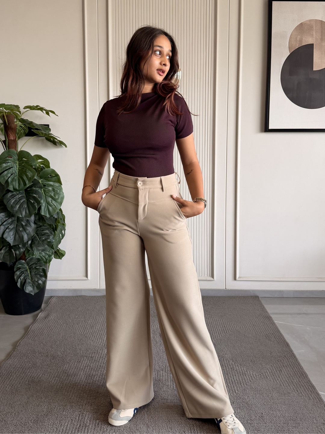 Boat Neck Body Hugging Top