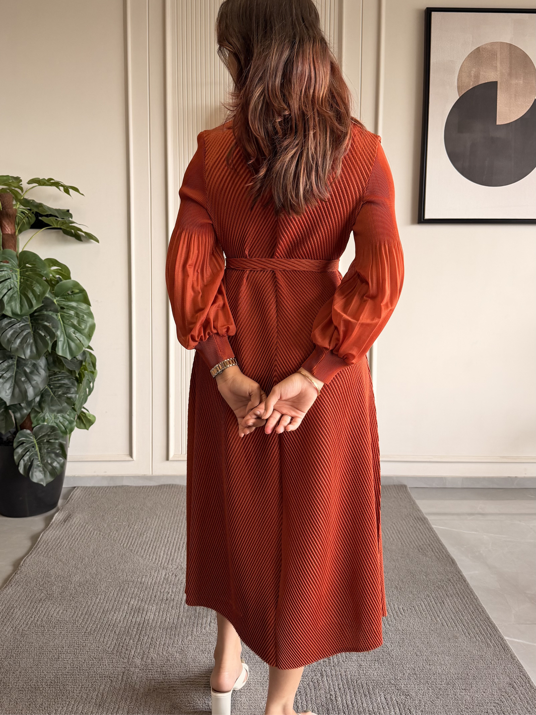 Bamboo Bright Orange Dress