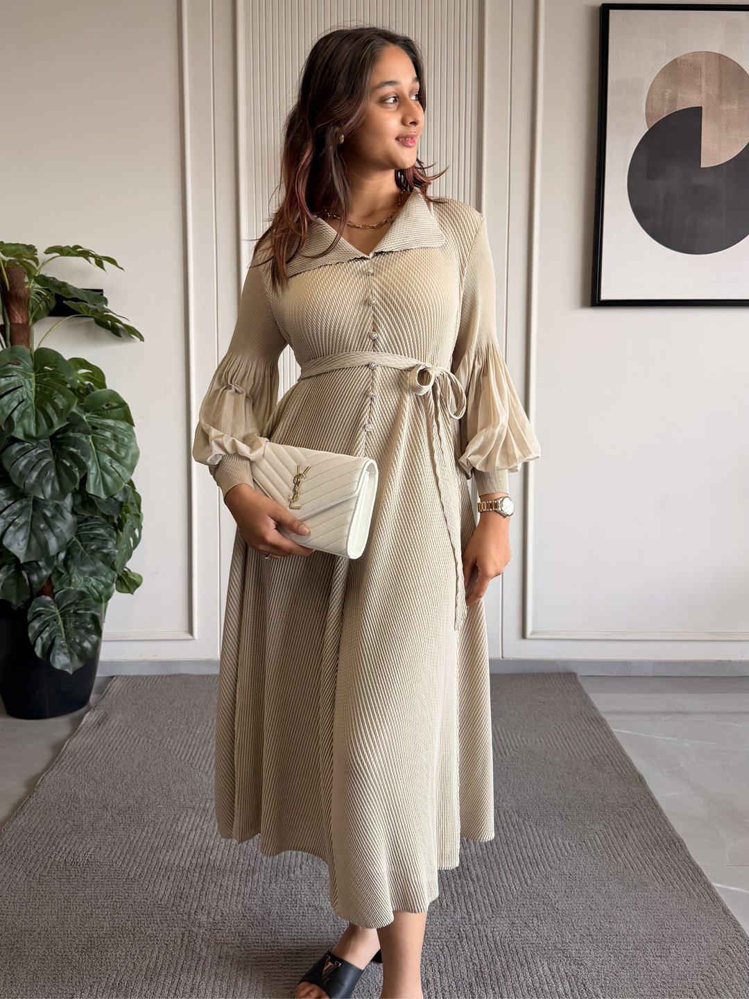 Bamboo Light Beige Dress