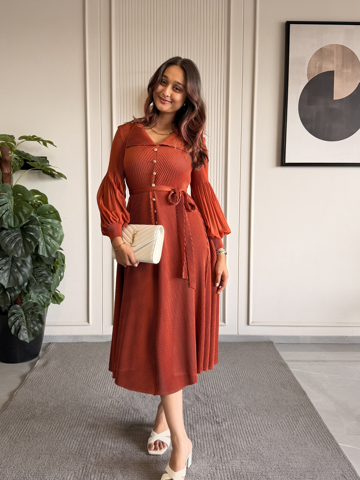 Bamboo Bright Orange Dress