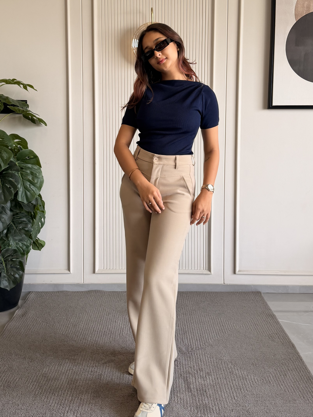 Boat Neck Body Hugging Top