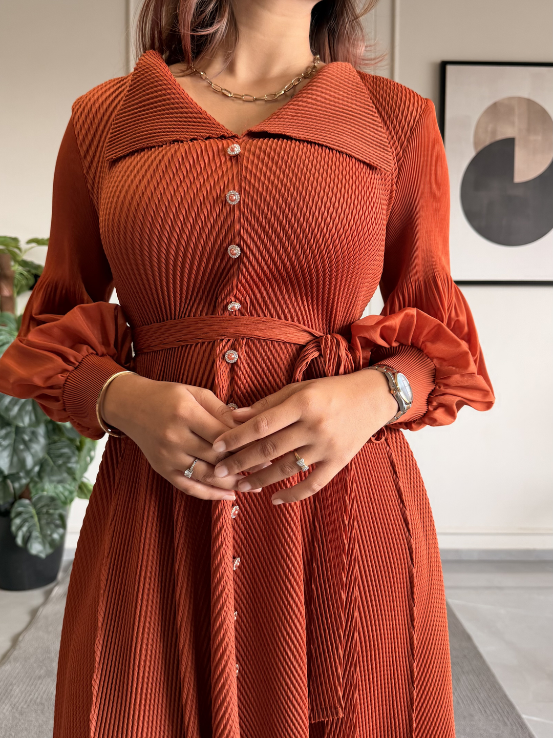 Bamboo Bright Orange Dress