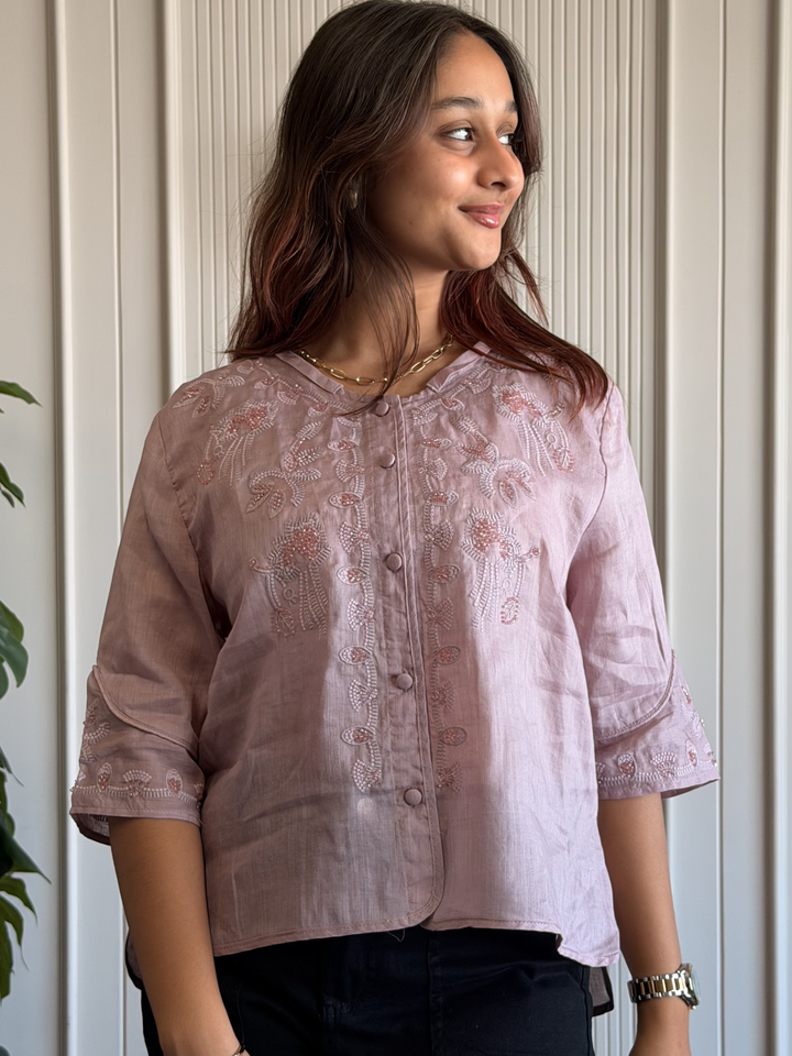 Linen Embroidered Shirt