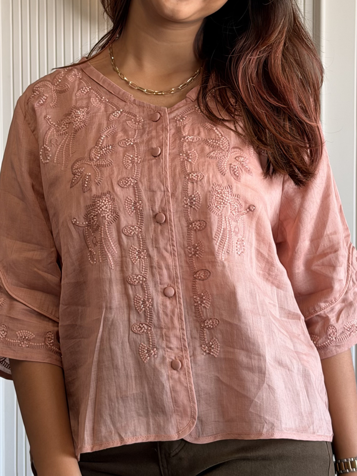 Linen Embroidered Shirt