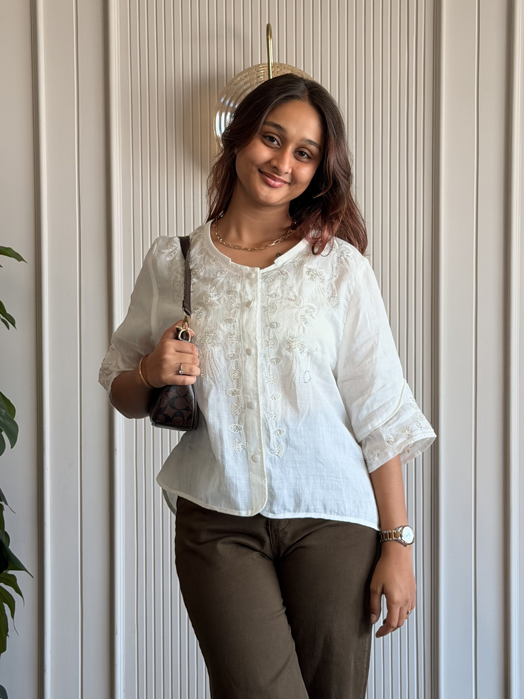 Linen Embroidered Shirt