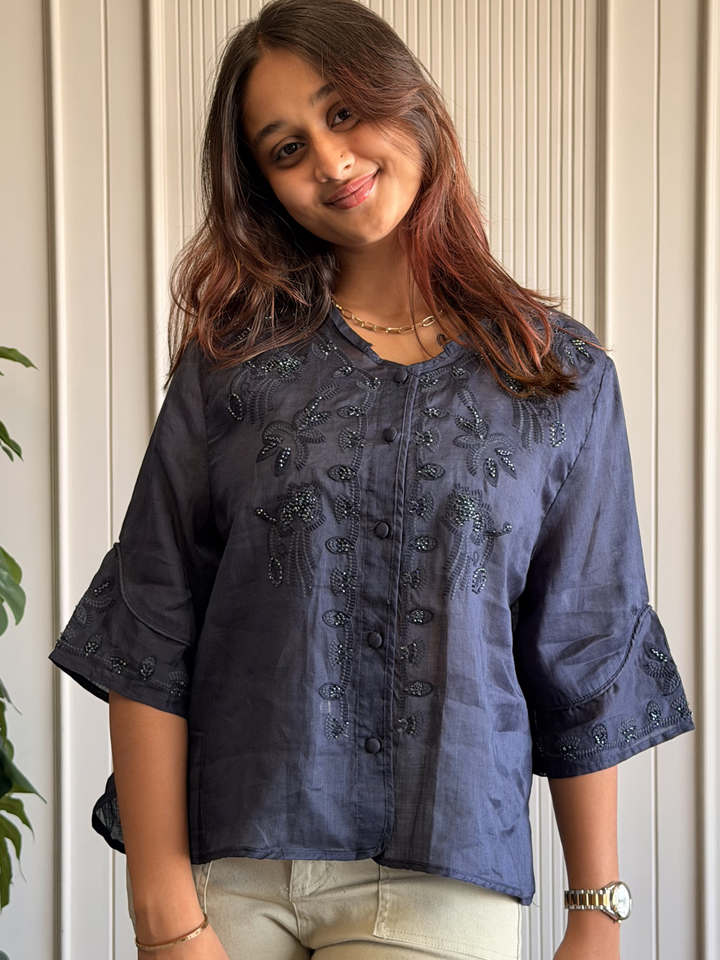 Linen Embroidered Shirt