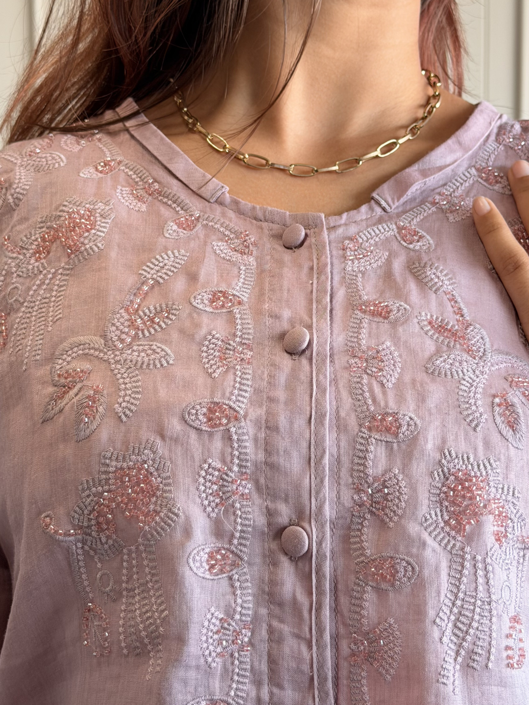 Linen Embroidered Shirt
