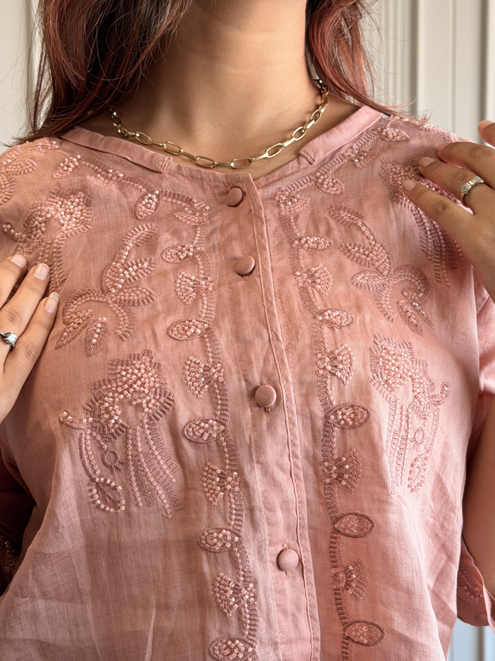 Linen Embroidered Shirt