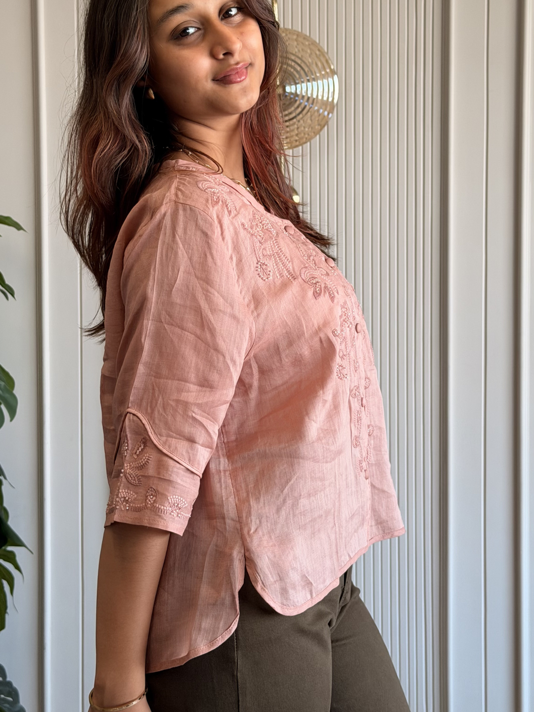 Linen Embroidered Shirt