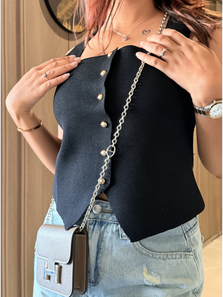 Women Black Waistcoat