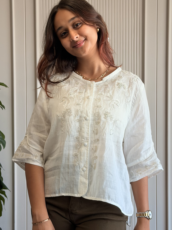 Linen Embroidered Shirt
