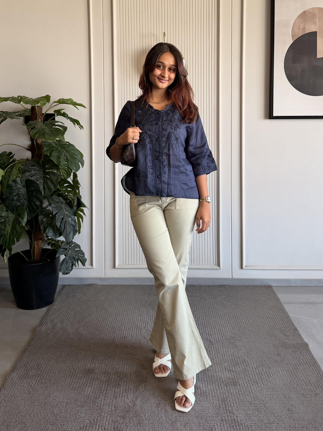 Linen Embroidered Shirt
