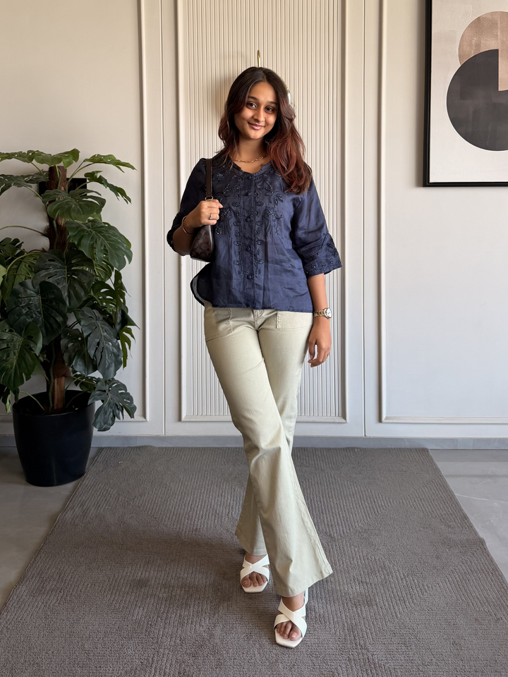 Linen Embroidered Shirt