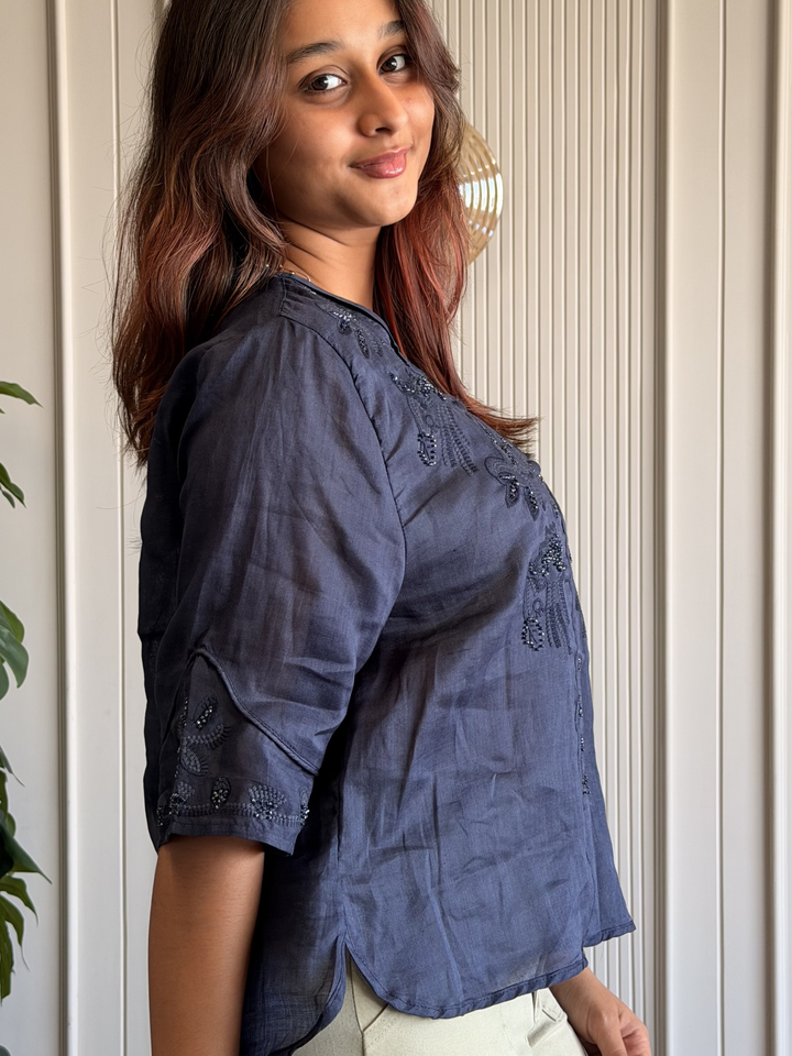 Linen Embroidered Shirt