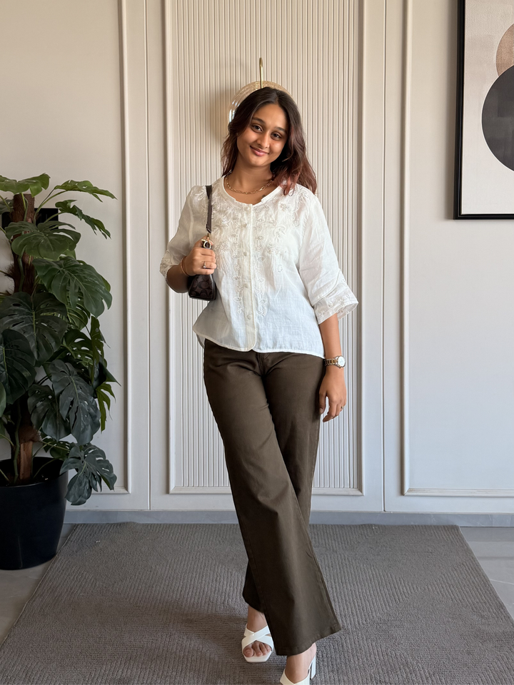 Linen Embroidered Shirt