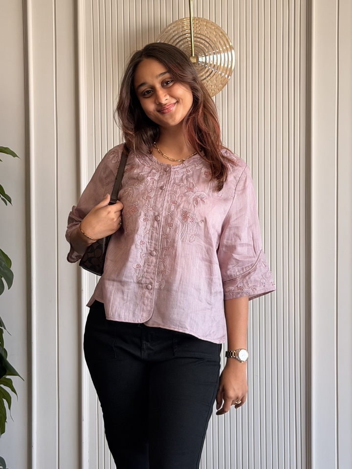 Linen Embroidered Shirt