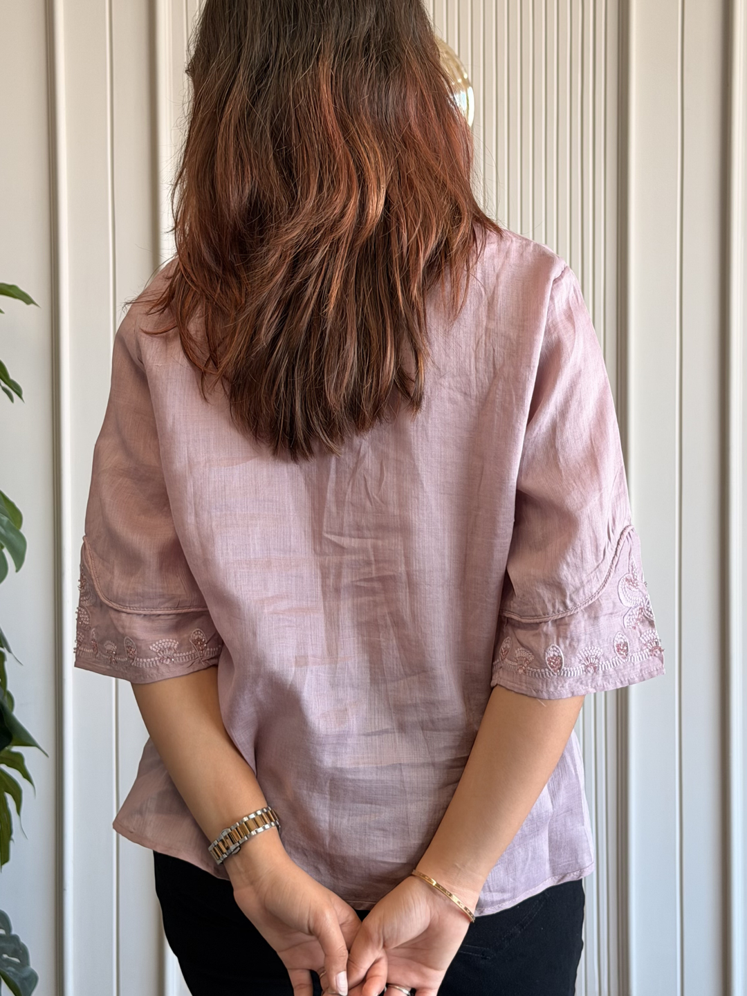 Linen Embroidered Shirt