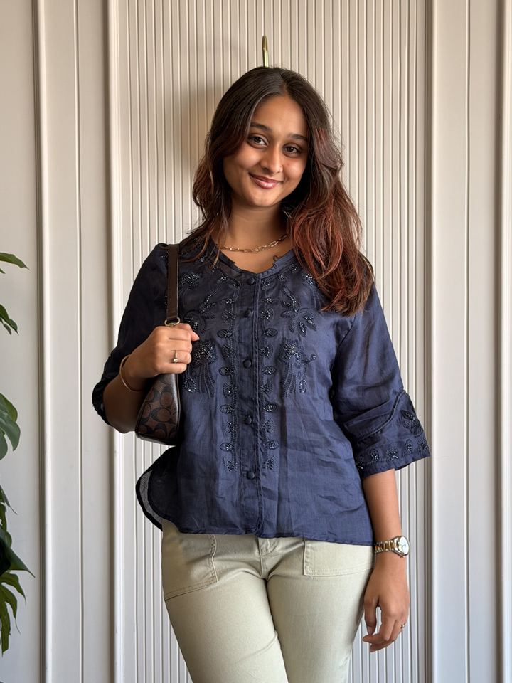 Linen Embroidered Shirt