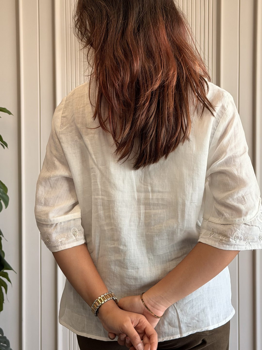 Linen Embroidered Shirt