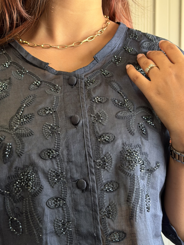 Linen Embroidered Shirt