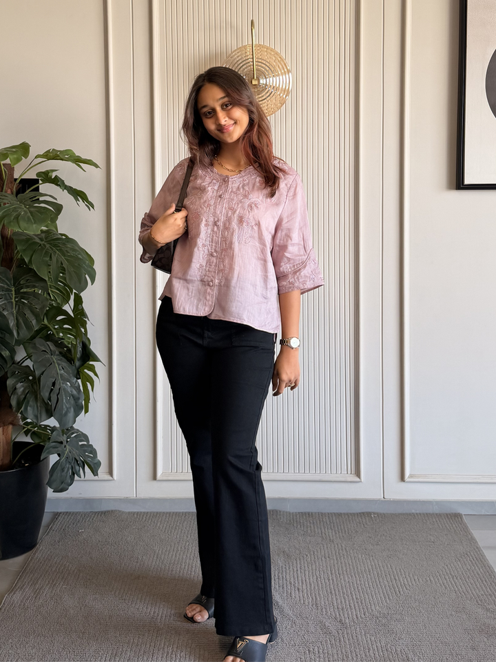 Linen Embroidered Shirt