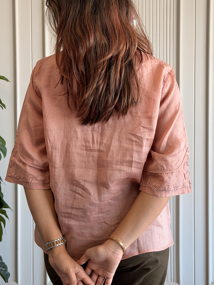 Linen Embroidered Shirt