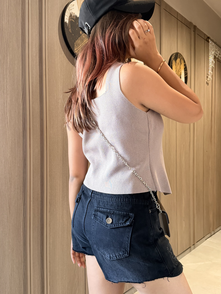 Women Tan Waistcoat