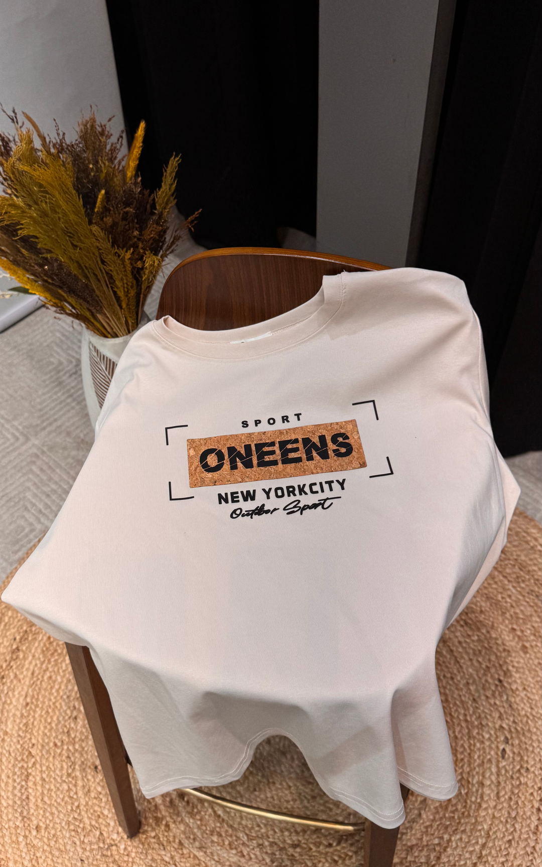 Women’s Typographic Print T-Shirt (ONEENS)