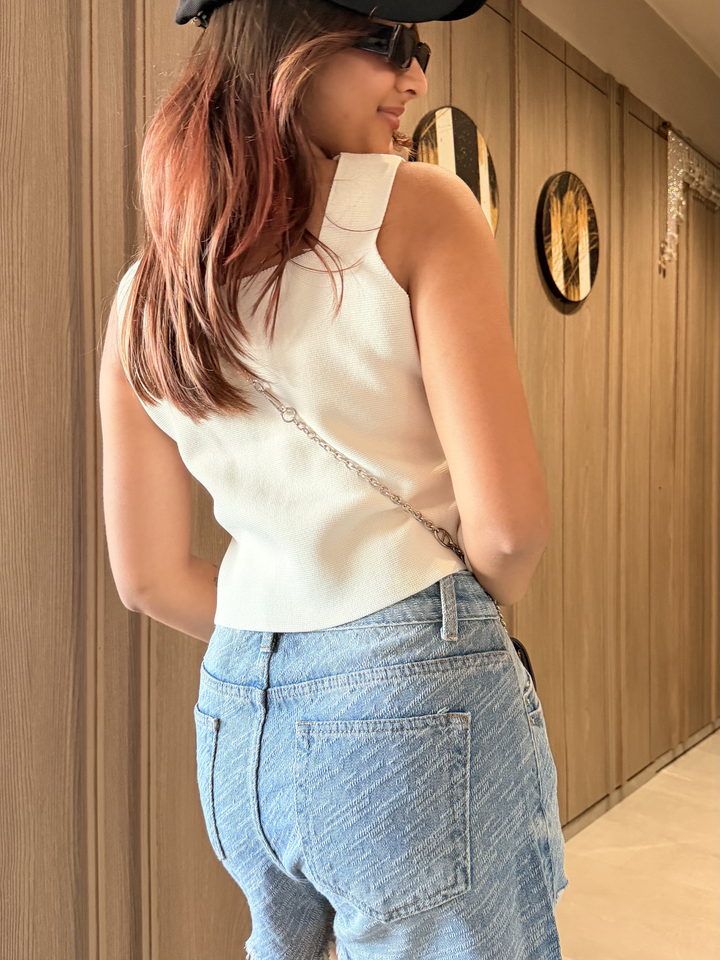 Women White Waistcoat