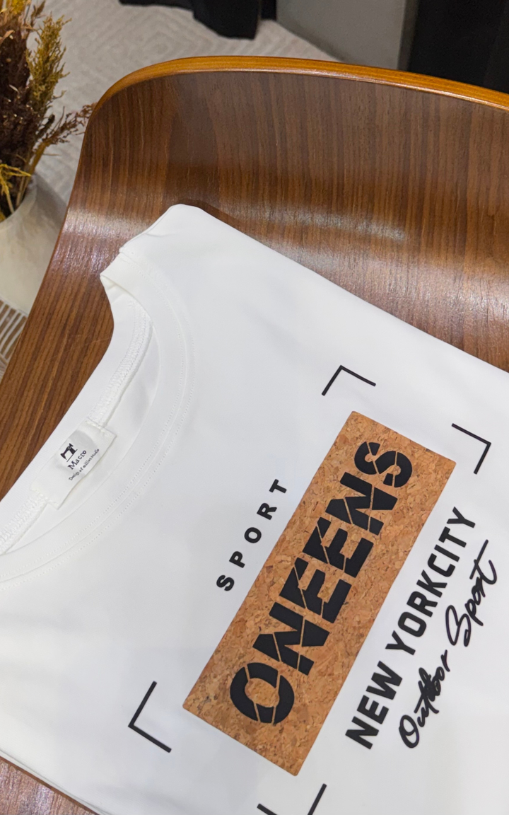 Women’s Typographic Print T-Shirt (ONEENS)