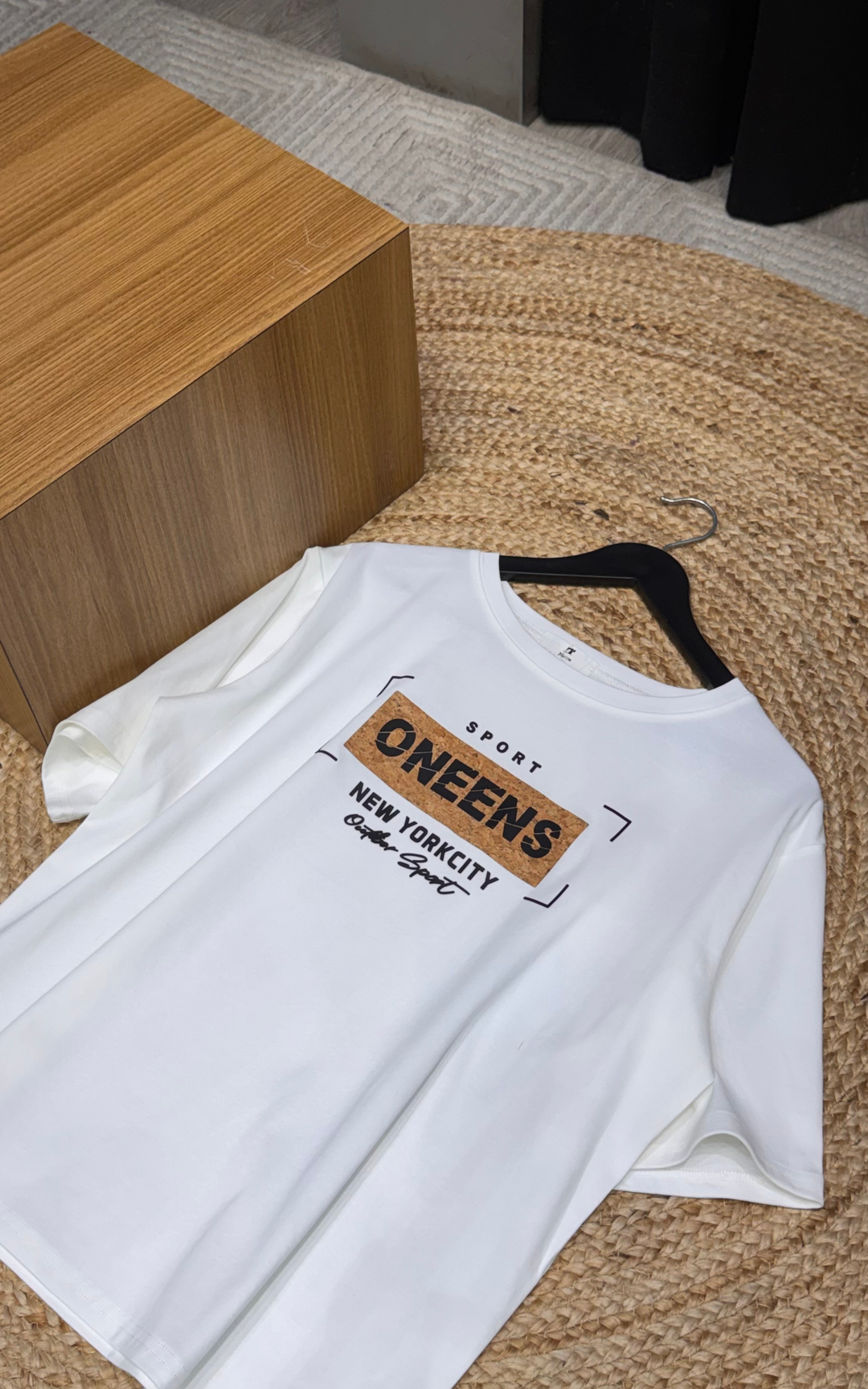 Women’s Typographic Print T-Shirt (ONEENS)