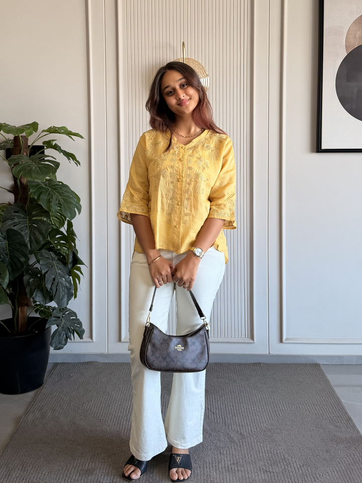 Linen Embroidered Shirt