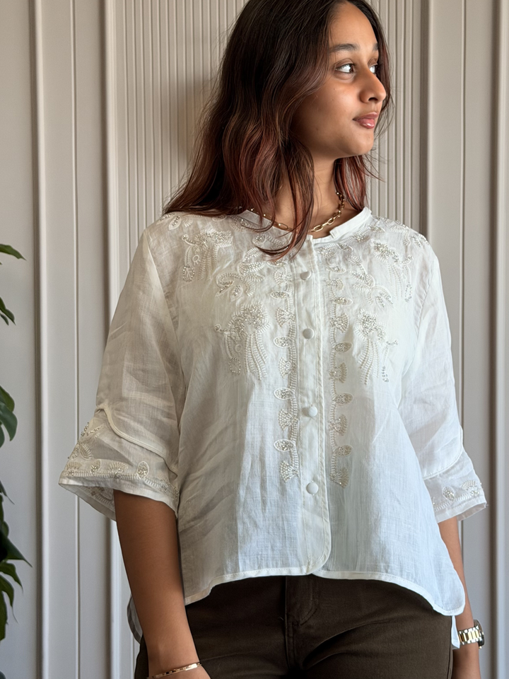 Linen Embroidered Shirt