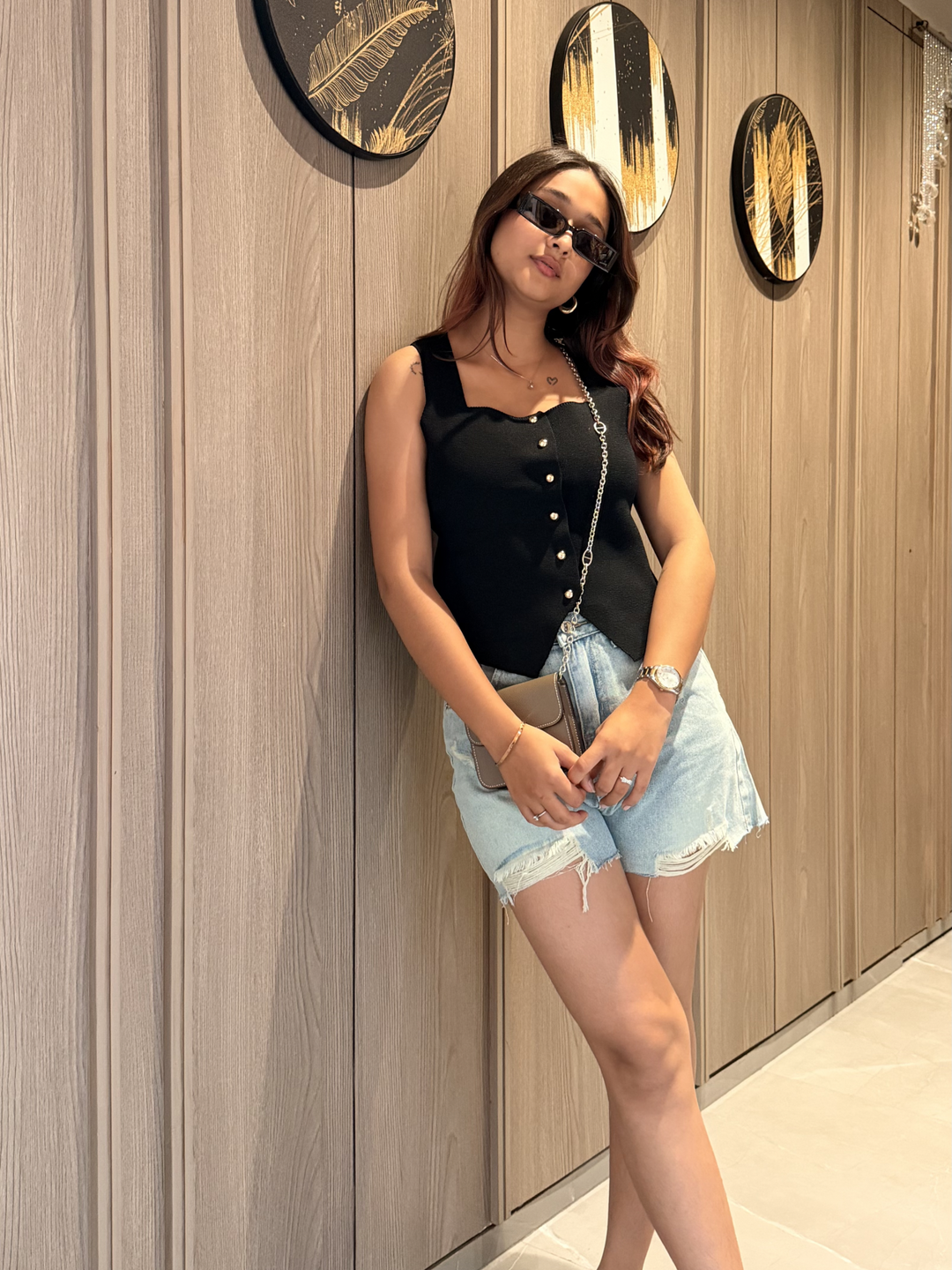 Women Black Waistcoat