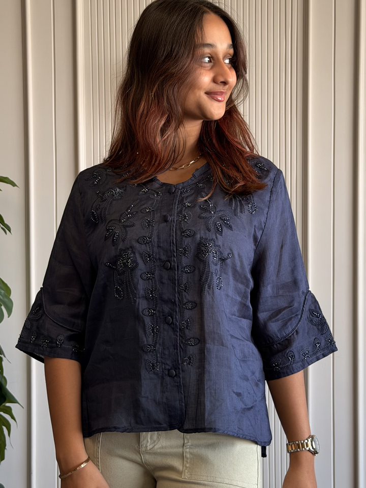 Linen Embroidered Shirt