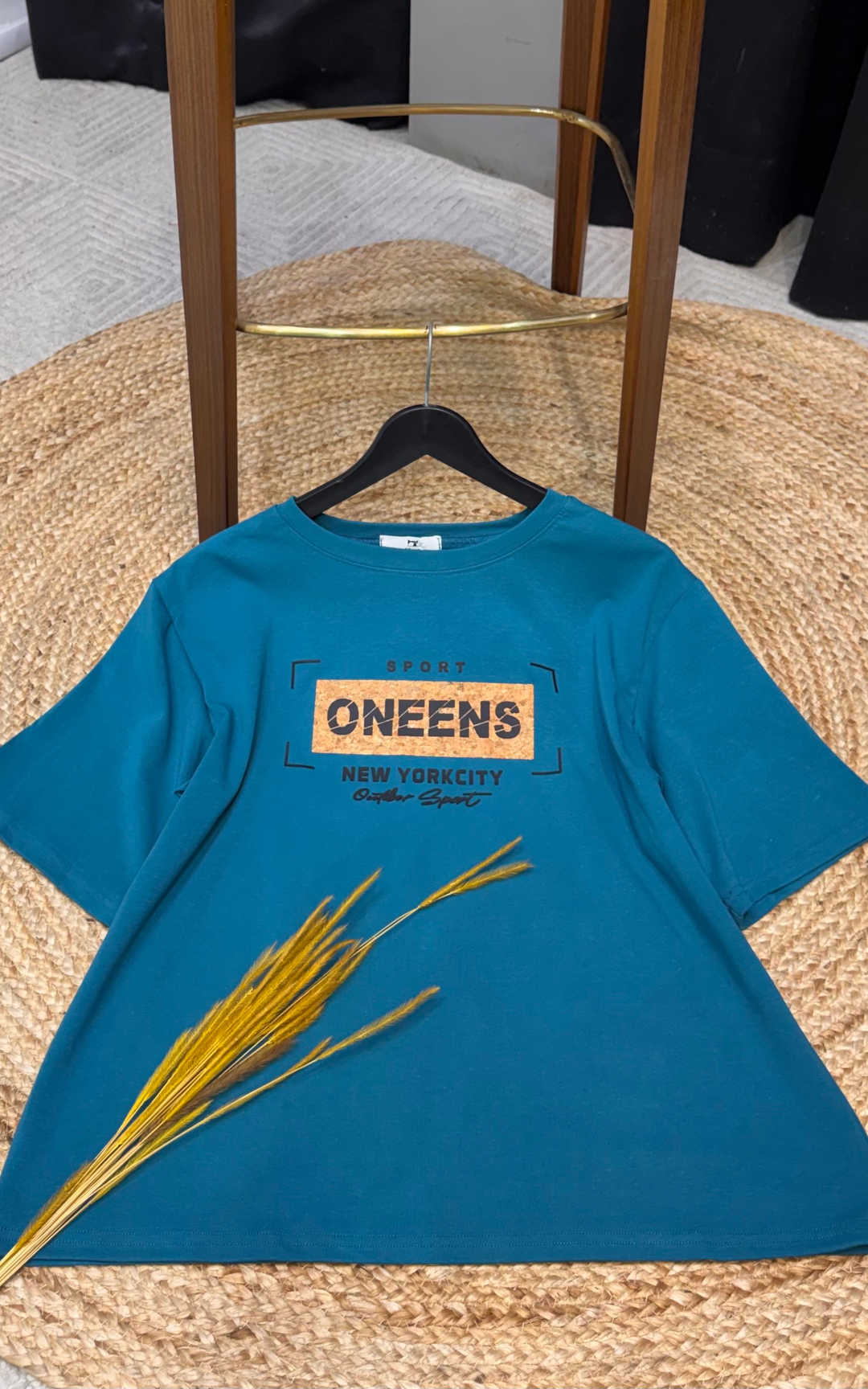 Women’s Typographic Print T-Shirt (ONEENS)