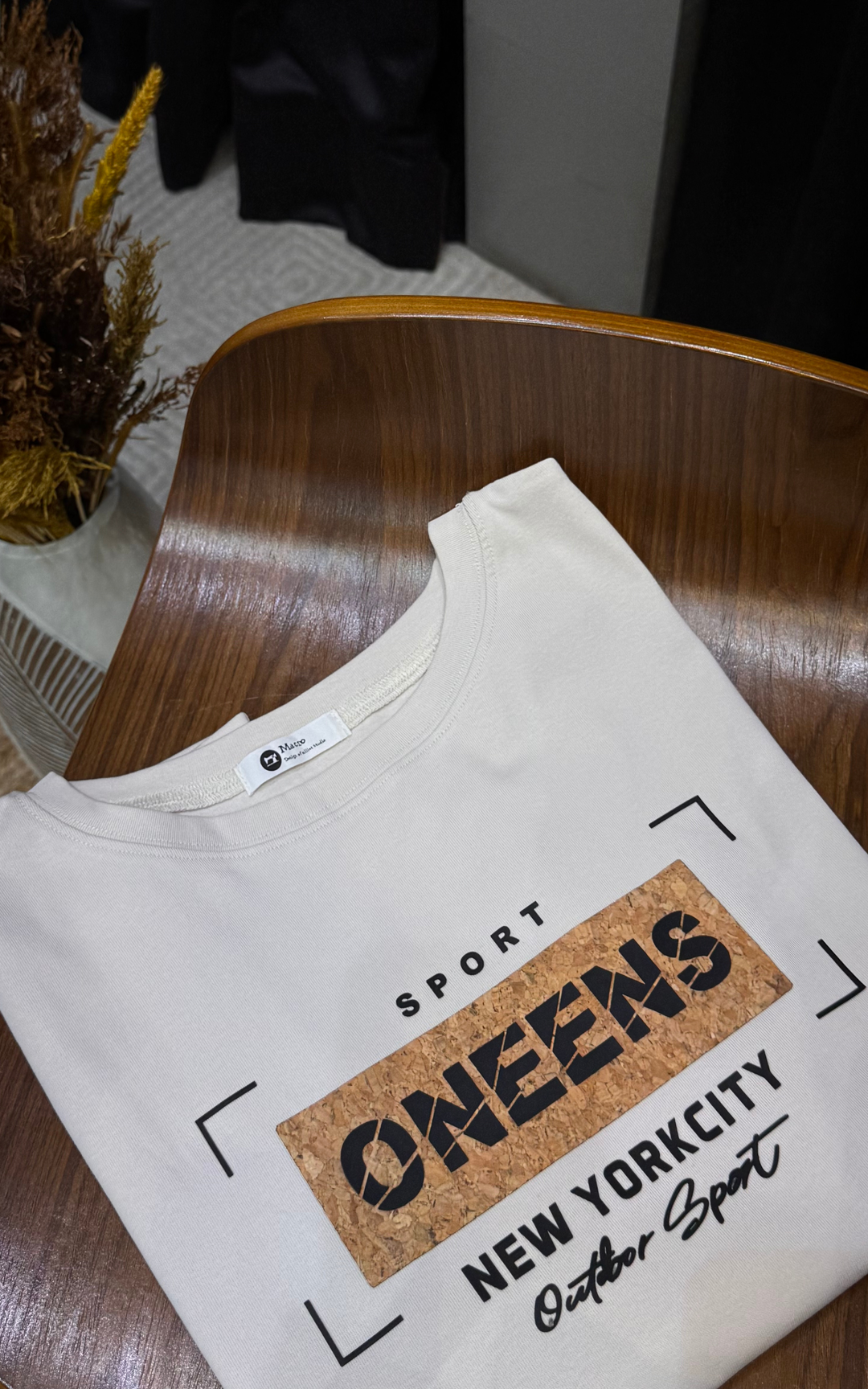 Women’s Typographic Print T-Shirt (ONEENS)