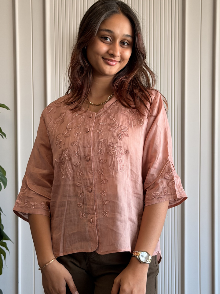 Linen Embroidered Shirt