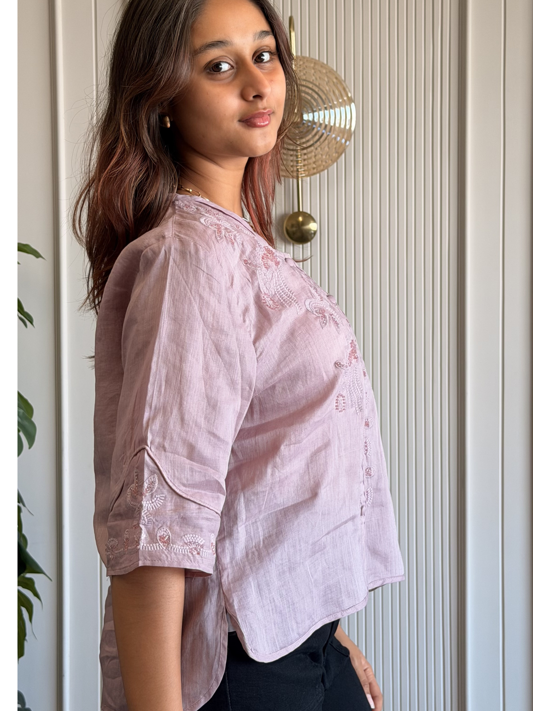 Linen Embroidered Shirt